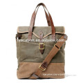 messenger canvas bags with leather handles